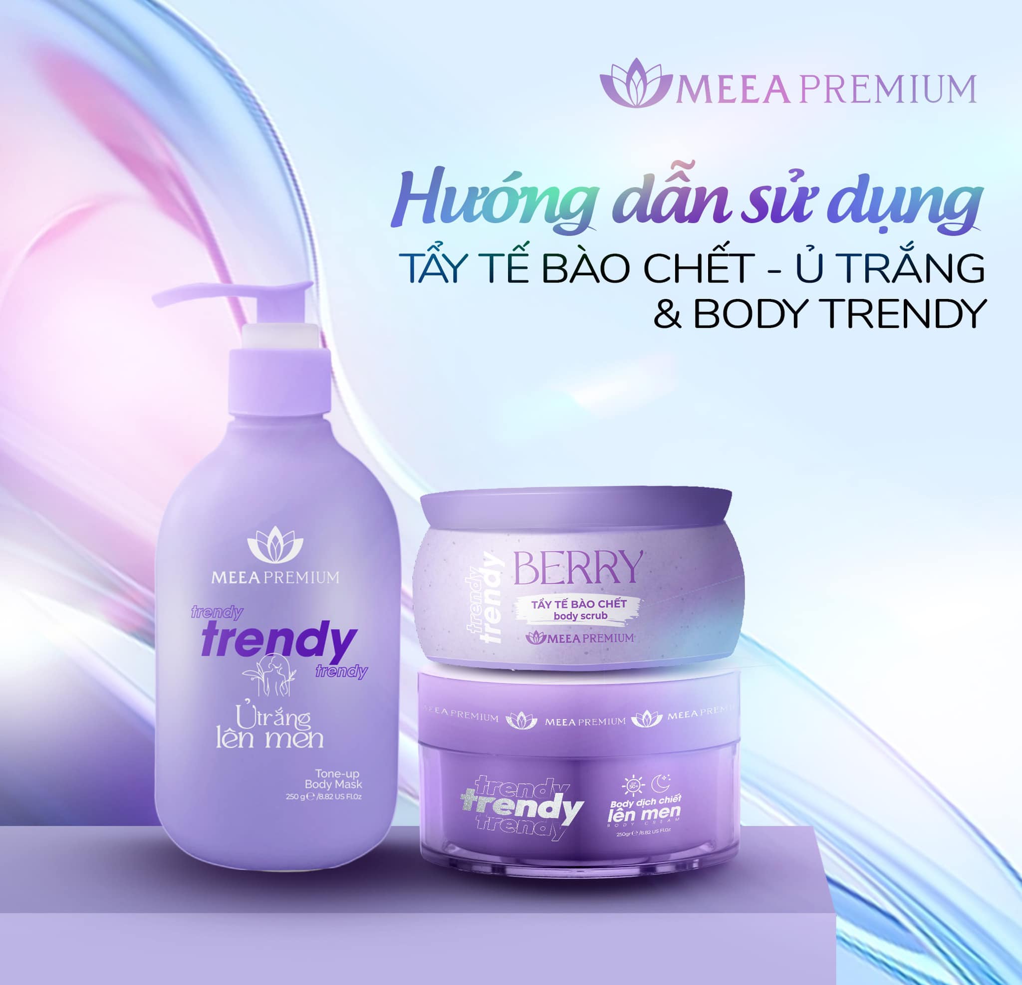 Trendy Meea Premium Organic Body Whitening Combo with Mini Srm and 1 Bit of Whitening Cream